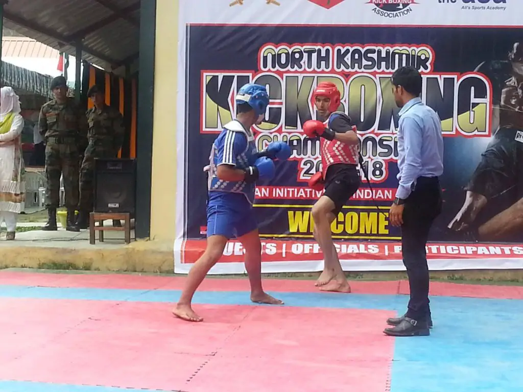 Kickboxing competion held in kashmir