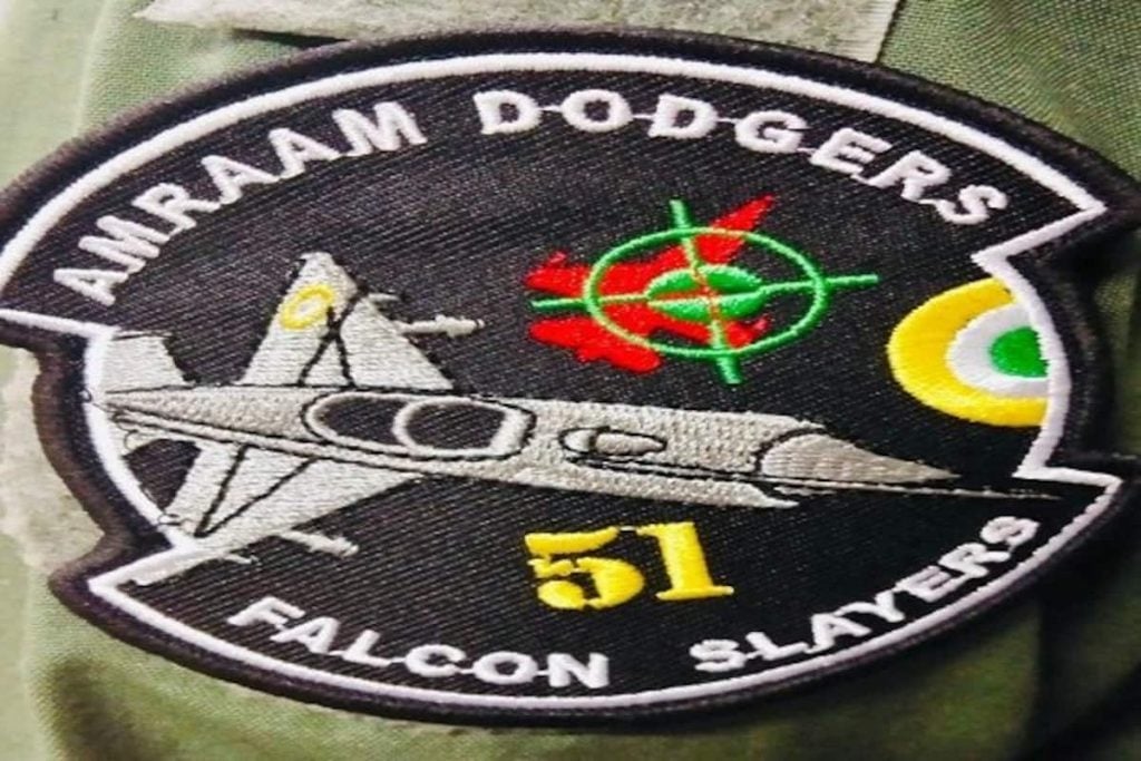 Abhinandan Inspired shoulder patch given to members of the 51 squadron