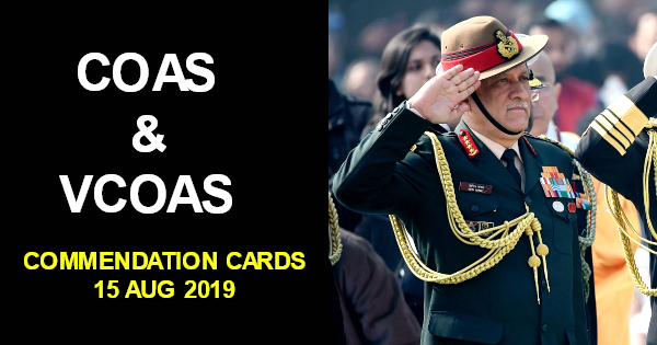 list COAS & VCOAS 2019