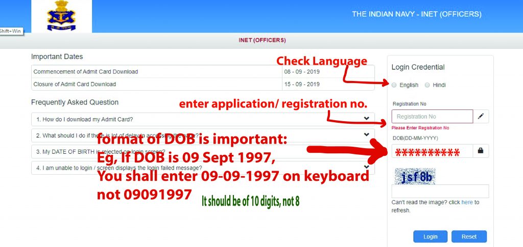 INET ADMIT CARD 2 1