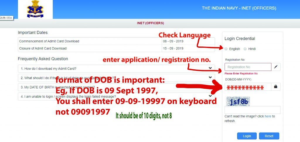 INET ADMIT CARD 2