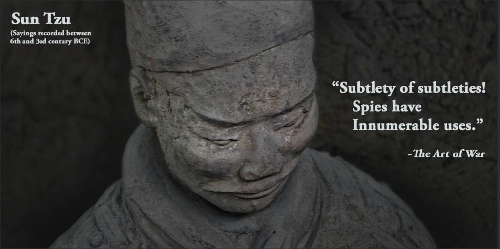 Sun Tzu on spies quotepic