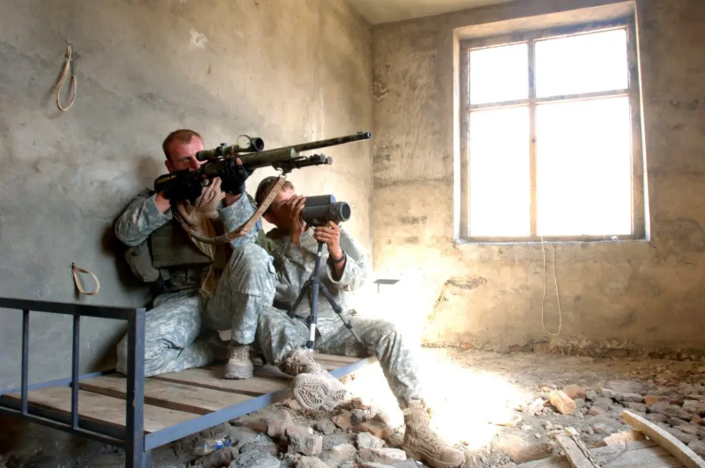 Army sniper team Afghanistan