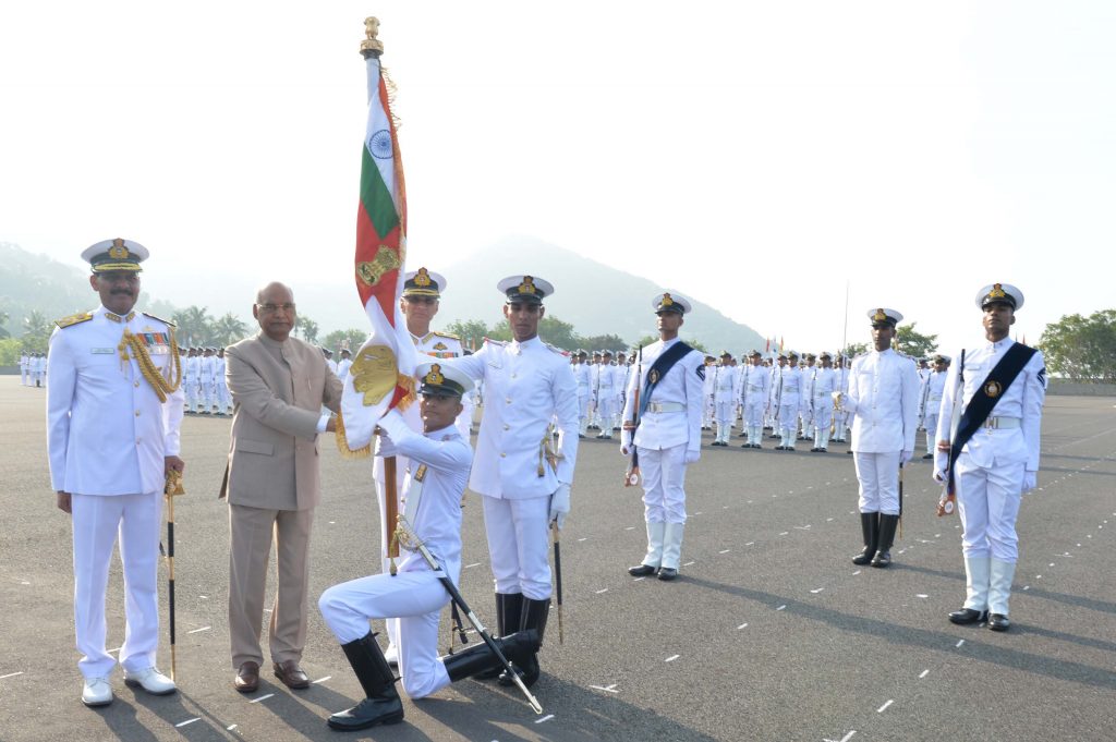 Indian naval academy president colours 5