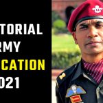 Territorial Army 2021 notification