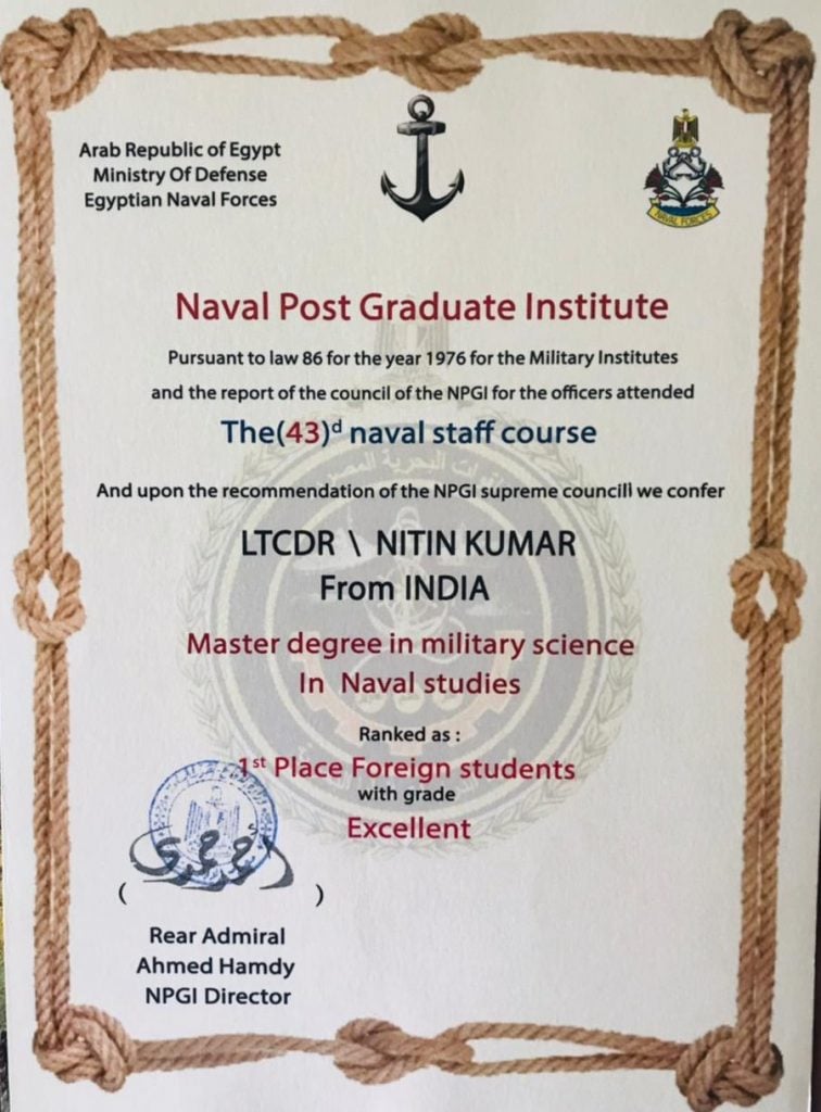 Lt Cdr Nitin Kumar 2