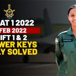 AFCAT 1 2022 13 Feb 2022 SHIFT 1 2 ANSWER KEYS FULLY SOLVED