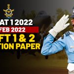 AFCAT 1 2022 13 Feb 2022 SHIFT 1 2 QUESTION PAPER