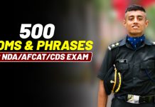Latest Idioms & Phrases For Defence Exams