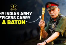 Why do Indian Army officers carry a Baton