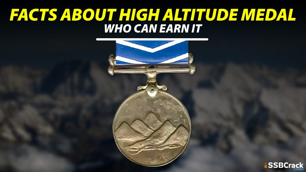 Facts About High Altitude Medal Who Can Earn It