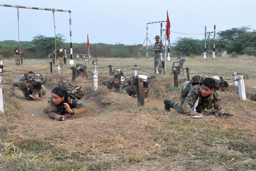 Women cadets training NDA