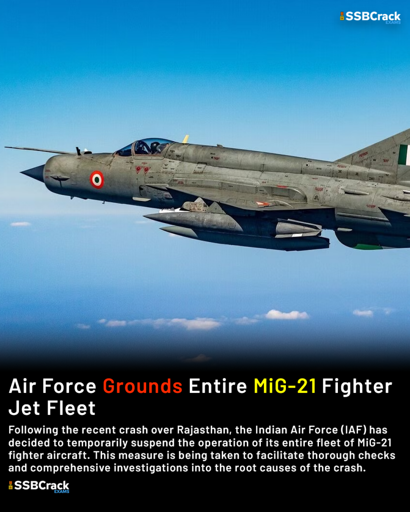 Air Force Grounds Entire MiG 21 FighterJet Fleet