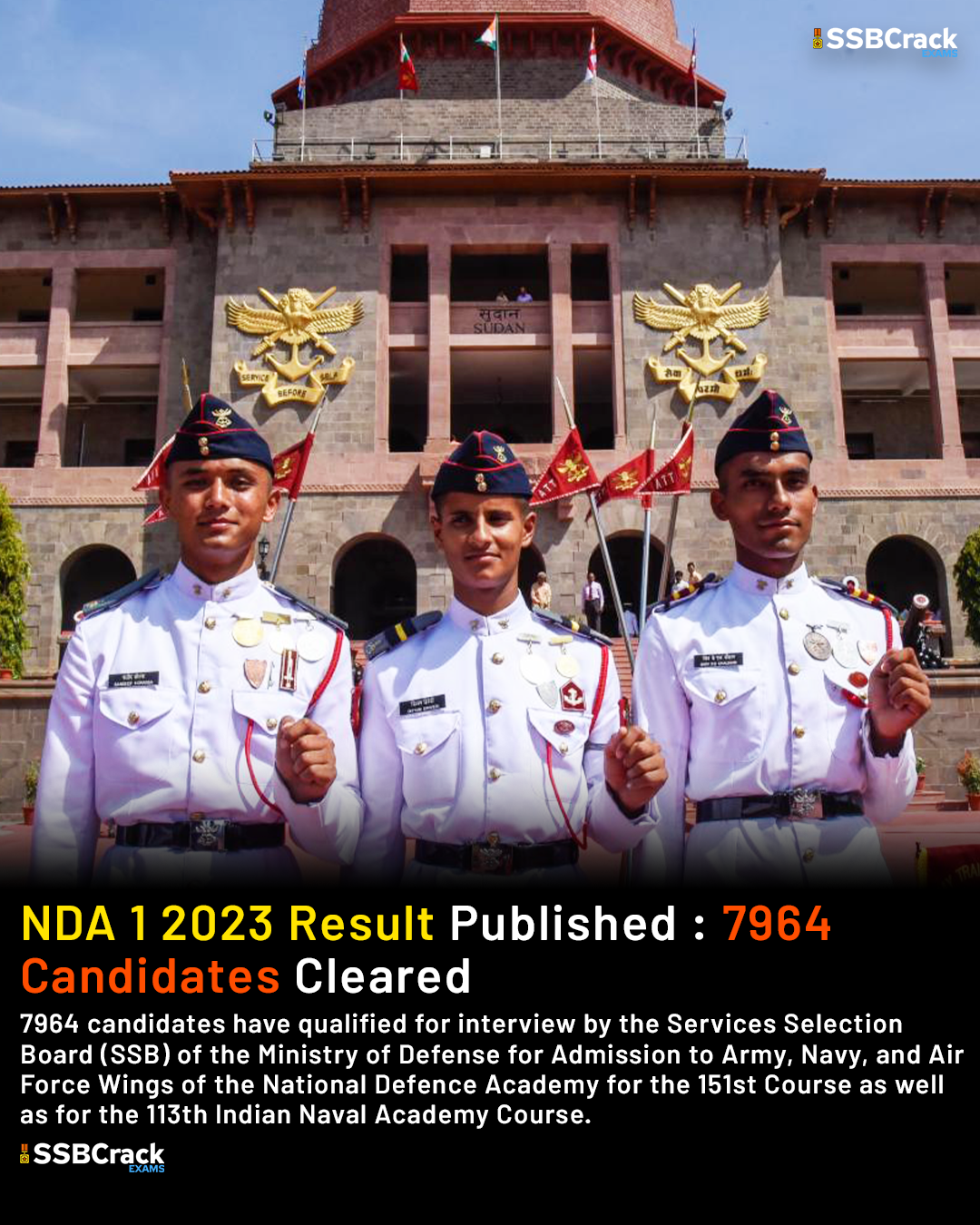 UPSC NDA 1 2023 Result Published 7964 Candidates Cleared