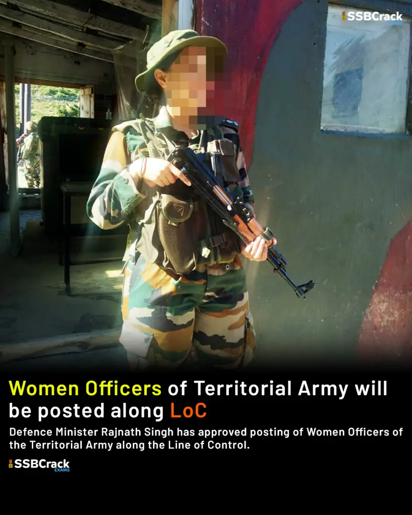 Women Officers of Territorial Army will be posted along LoC