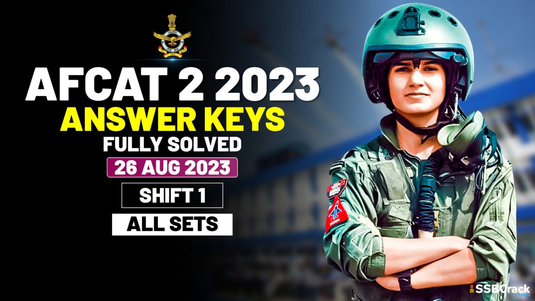 AFCAT 2 2023 Answer Keys
