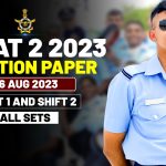 AFCAT 2 2023 Question Paper 26 Aug 2023