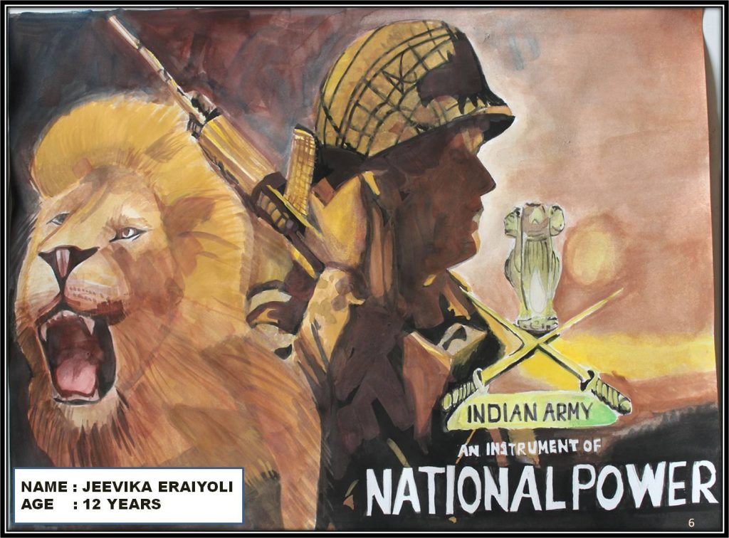 indian army drawing competition 7
