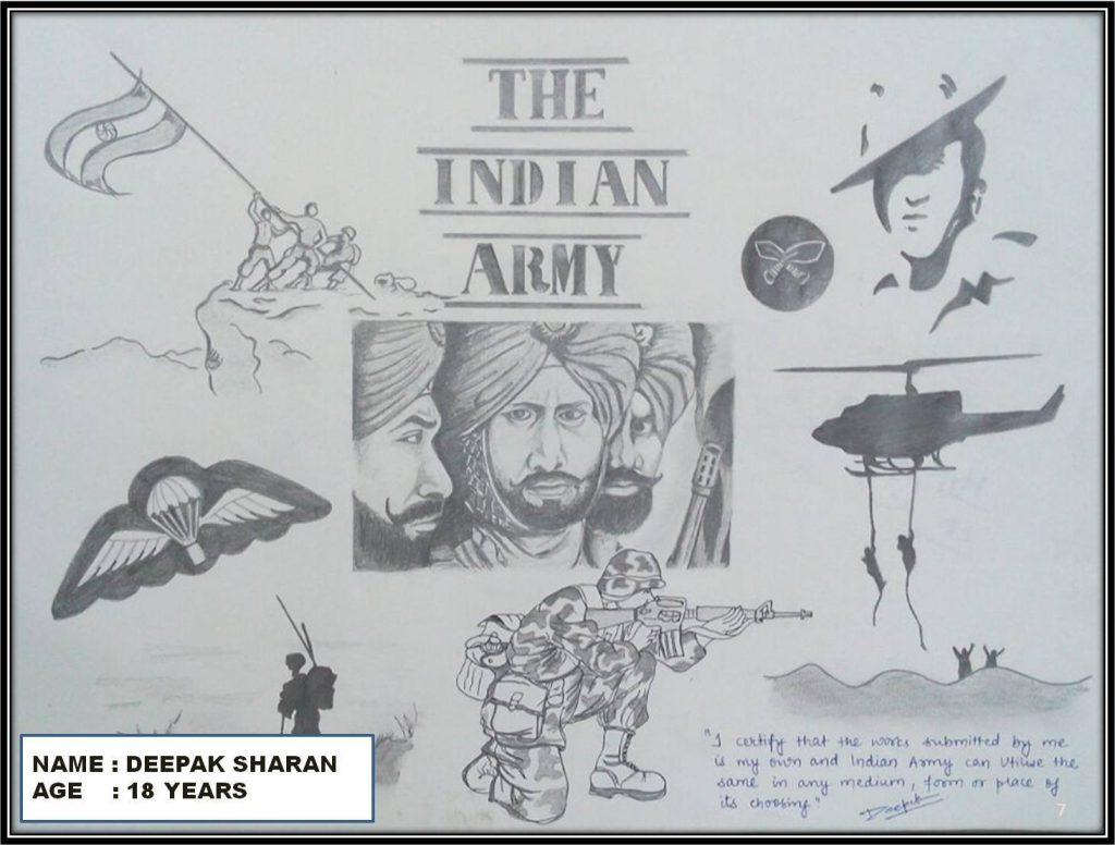 indian army drawing competition 8