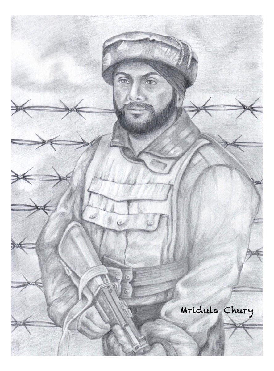 Soldier drawing with pencil sketch / easy and simple on duty soldier drawing  - YouTube