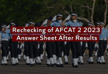AFCAT 2 2023 Result rechecking