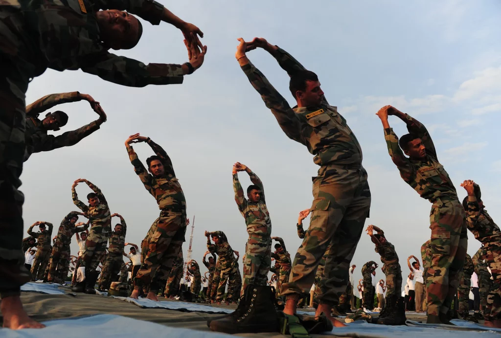 indian army yoga