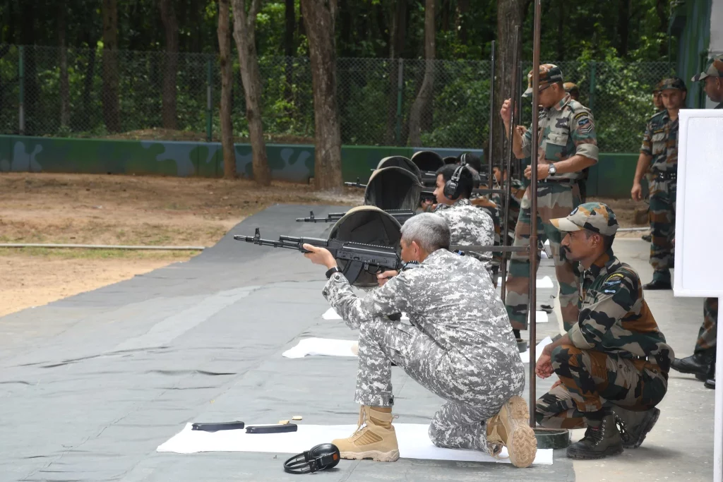 Indian Air Force Officers Testing AK 103