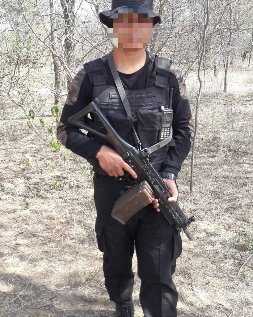 Indian Army National Security Guard Special Rangers Group (NSG-SRG) Commando with SIG SG 553