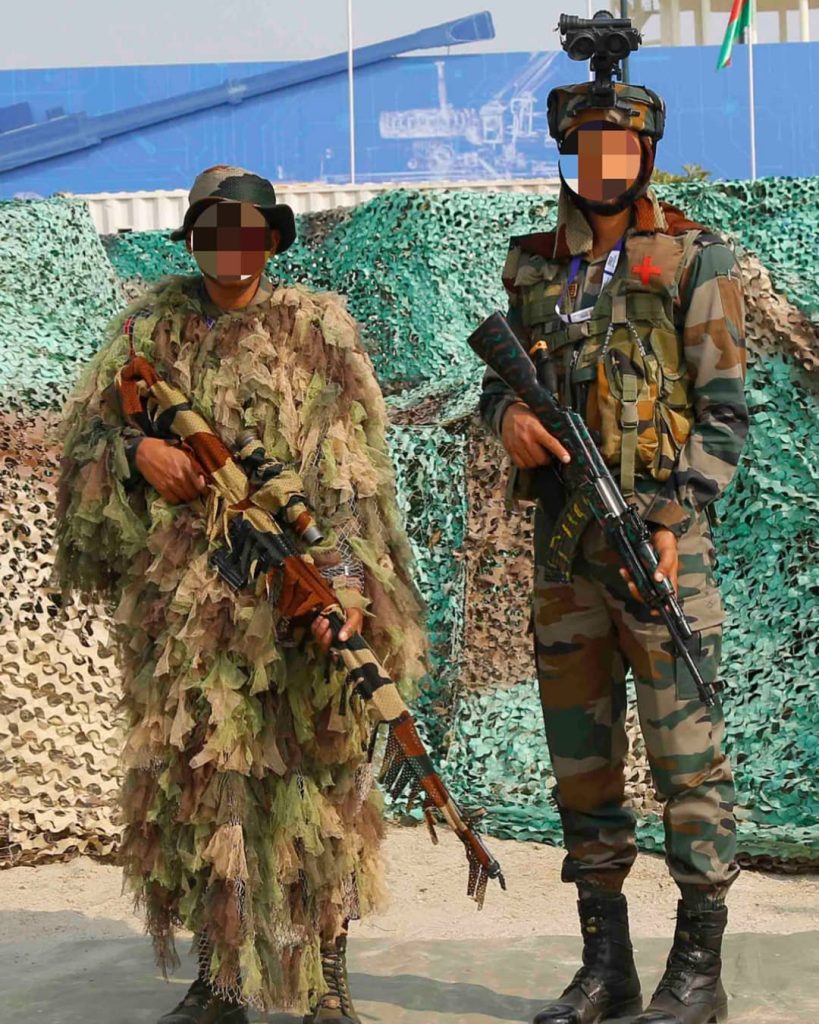 Indian Army Sniper armed with SVD Dragunov & Infantryman armed with MPI KMS 72