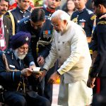 arjan singh with modi