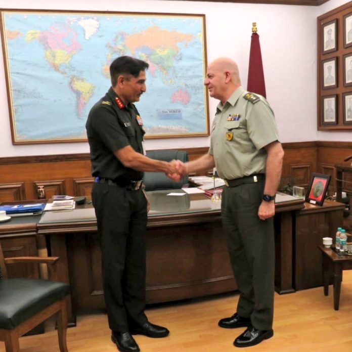 Ltgen Rana Lt Gen DS Rana of DIA Interacts with Maj Gen Grigorios P Bountliakis of ...