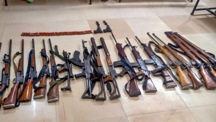 Security Forces Seize Weapons and Ammunition in Multiple Locations Across Manipur