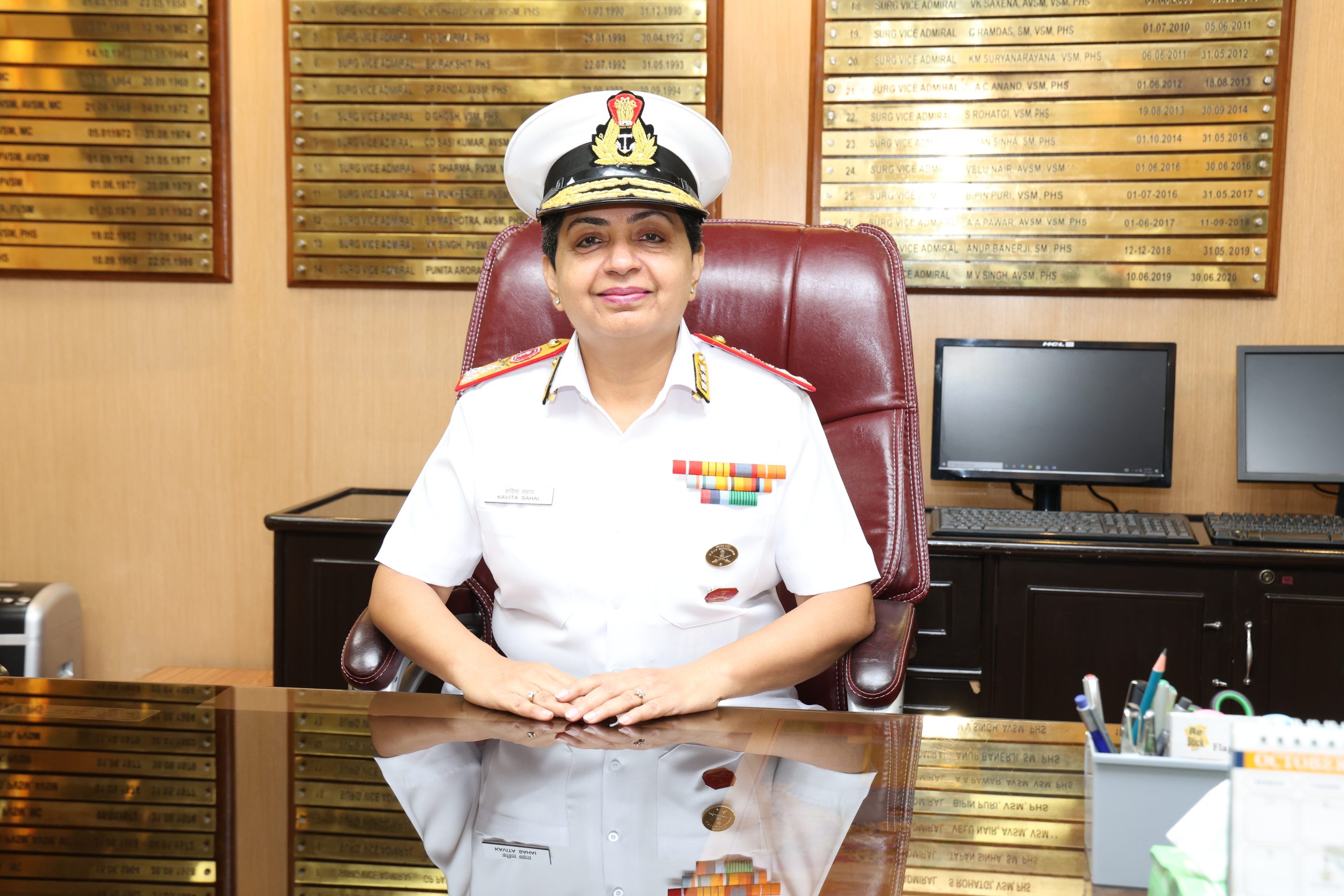 Vice Admiral Kavita Sahai scaled