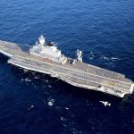 INS Vikramaditya R33 with a Sea Harrier