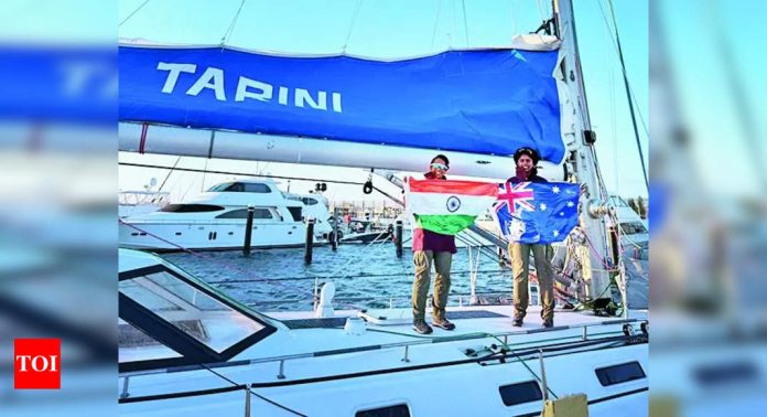 Indian Naval Officers Make Historic Sail Around the World, Dock at Fremantle After 39 Days at Sea