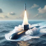 Indian Navys successful test firing of the K 4 ballistic missile from INS Arighaat