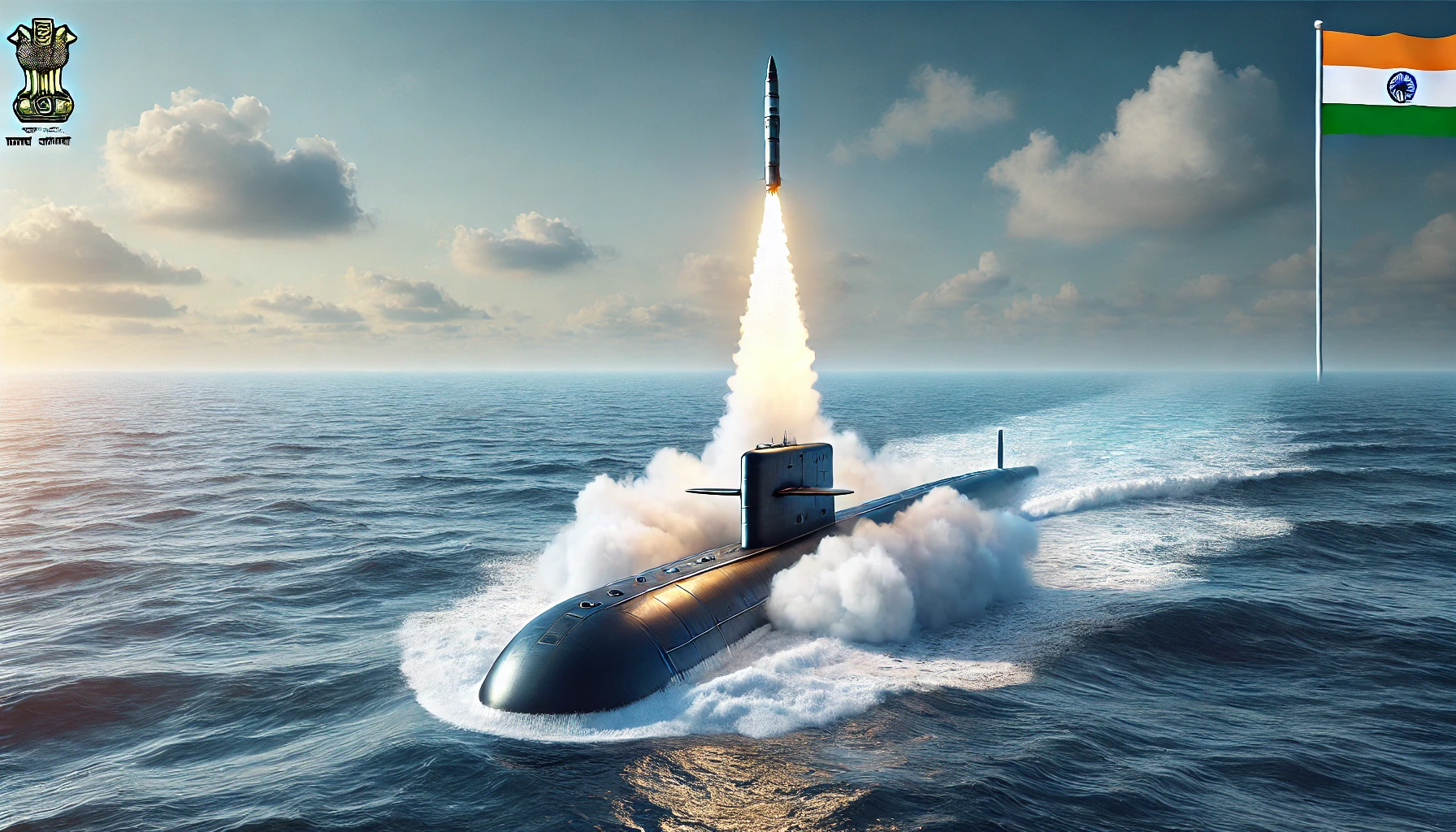 Indian Navys successful test firing of the K 4 ballistic missile from INS Arighaat