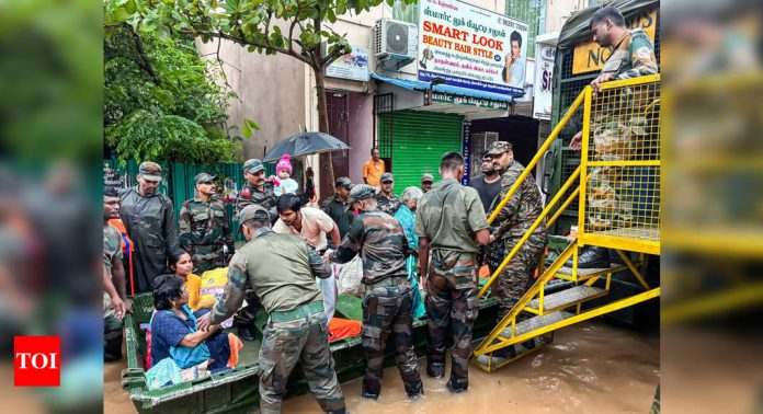 Indian Army Conducts Rescue Operations in Flood-Hit Puducherry Amid Cyclone Fengal