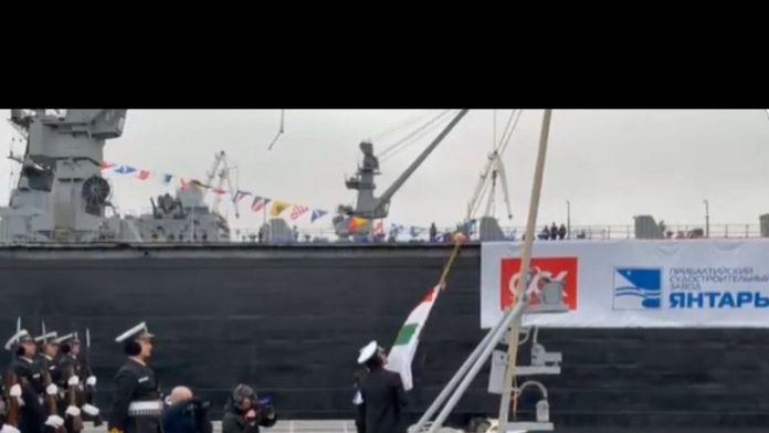 Indian Navy Inducts Guided Missile Frigate INS Tushil in Russia Amid Rising Maritime Tensions