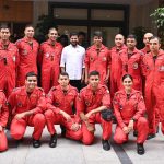 Surya Kiran Aerobatic Team Meets Telangana Chief Minister Ahead of Performance in Hyderabad