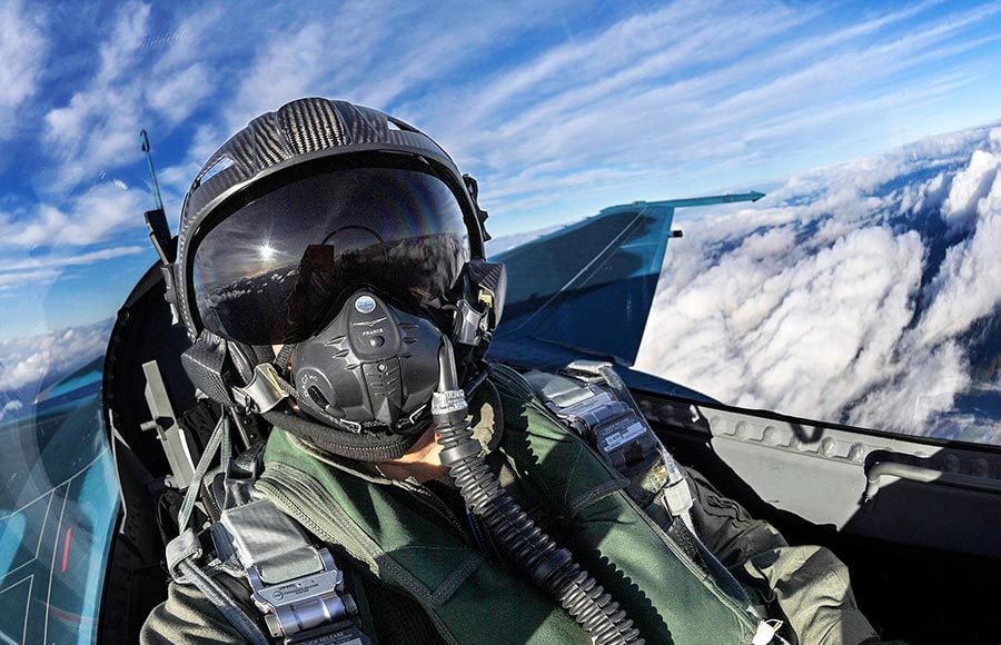 fighter pilot helmet