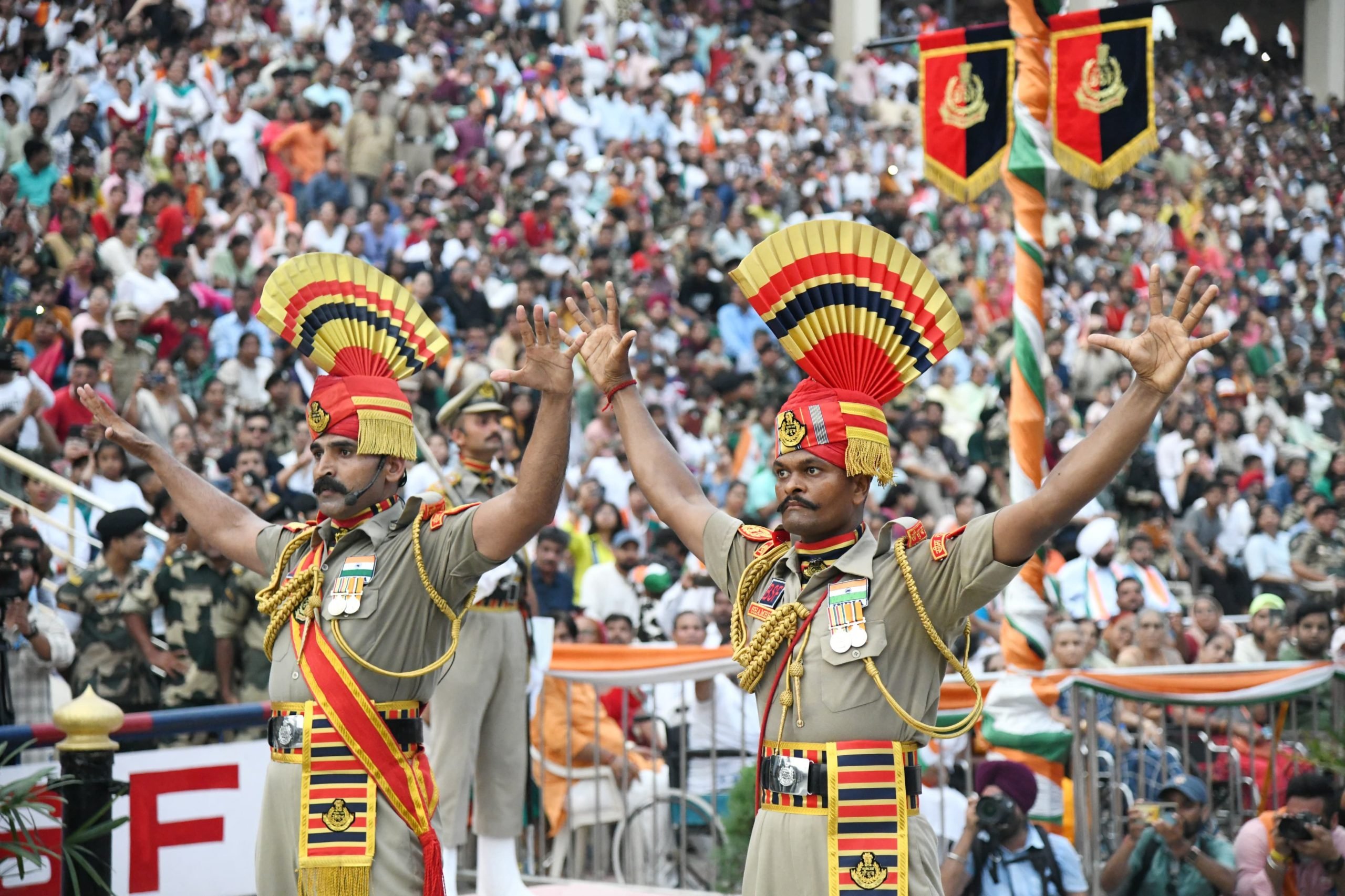 Attari Wagah Retreat Ceremony scaled