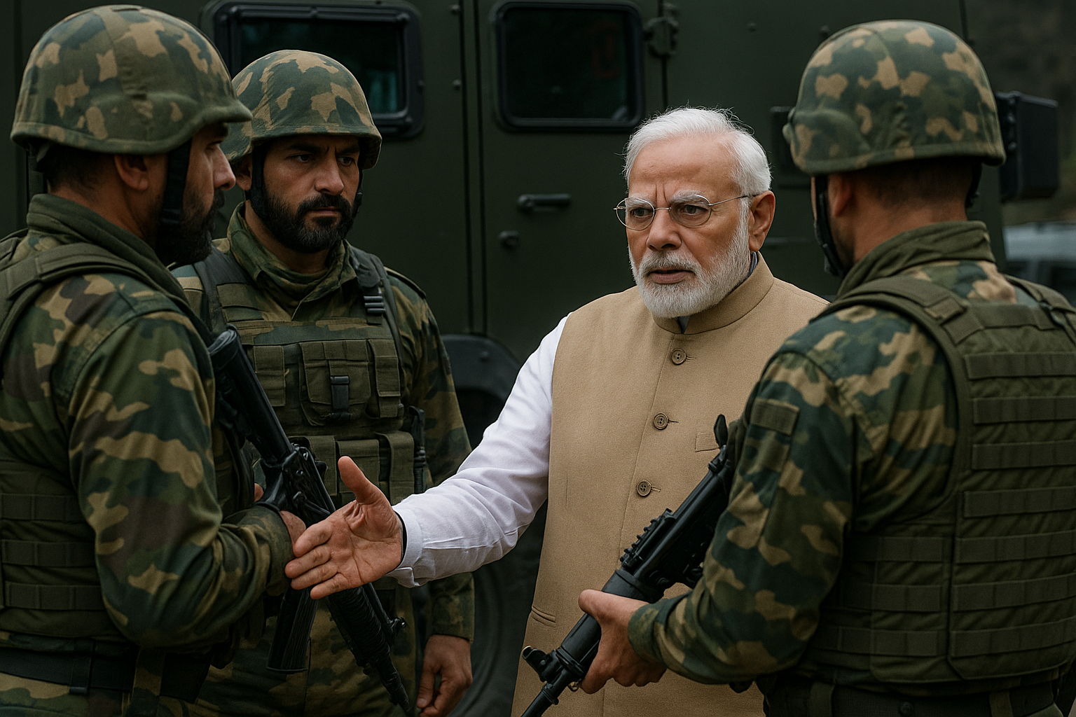 Modi With Soldiers AI