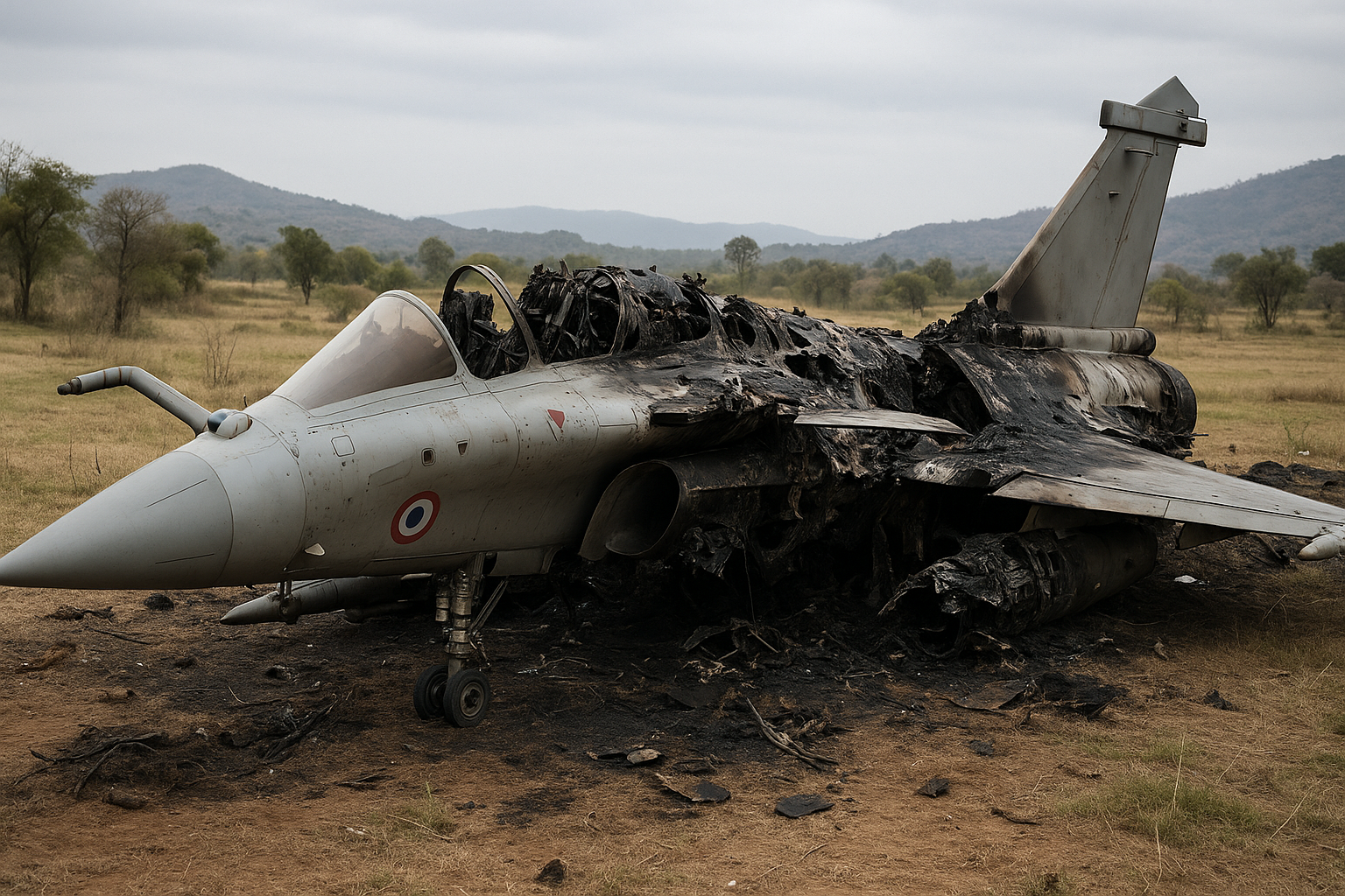 Rafale Crash AI Image