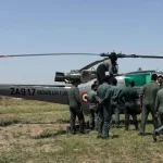 iaf chopper landing gujarat