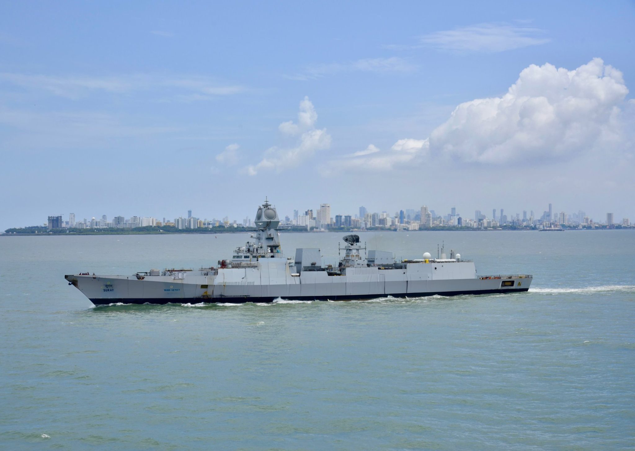 INS Surat Arrives At Surat: City Welcomes AI-Enabled Naval Warship