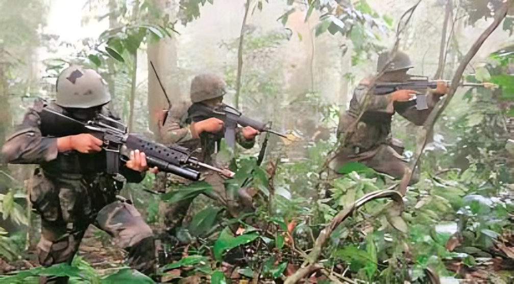 Soldiers in Jungle