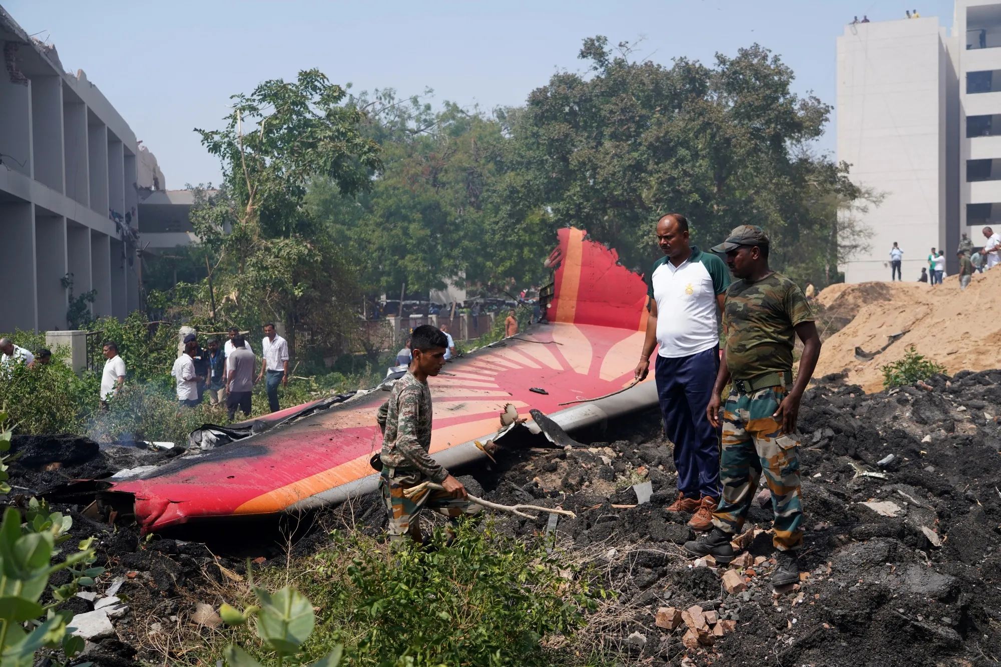 Air India Plane Crash Debris