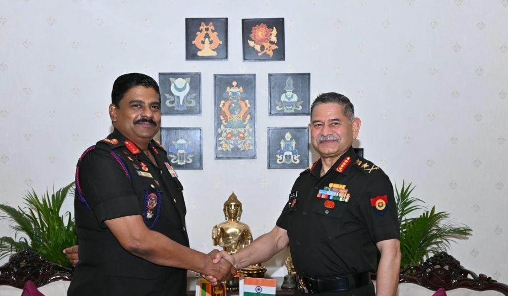 Sri Lankan Army Commander Meets Indian Army Chief Deepening Defense ...
