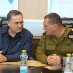 Israel Katz and Lt Gen Zamir